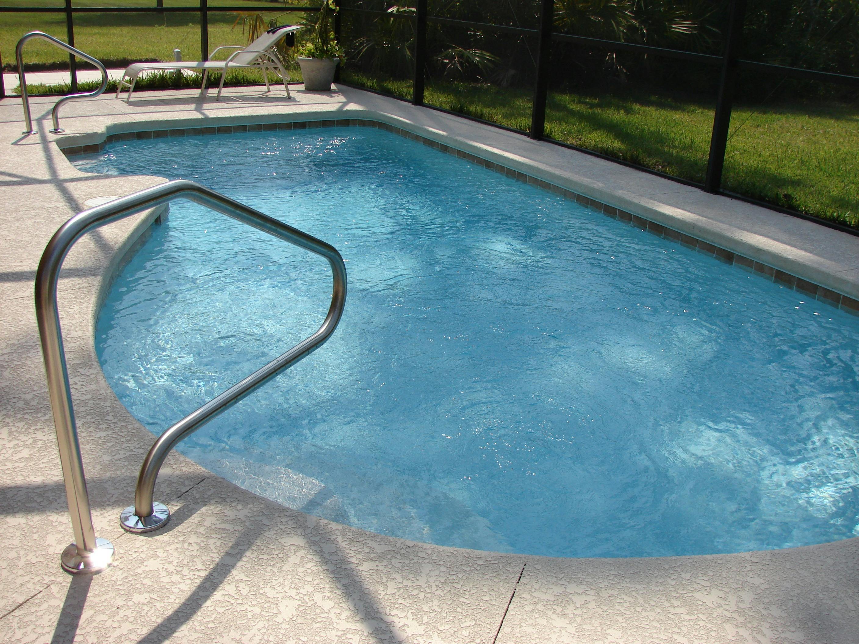 Luxury custom swimming pool with premium finishes